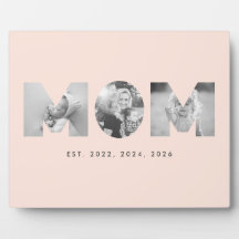 Mãe Estabeleceu Pastel Pêssego Minimalista 3 Foto