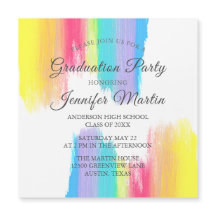 Placa Magnet de Convite à Festa de formatura Arco-