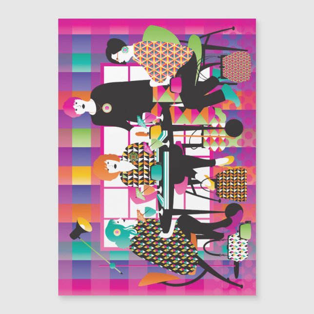 Placa Magnet Mah Jongg Memphis (Frente)