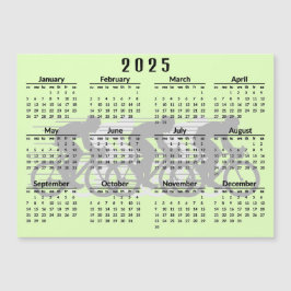 Placa Magnética de Calendário Design de Ciclo 2025