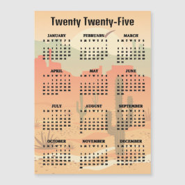 Placa magnética Design do Desert Cactus Landscape