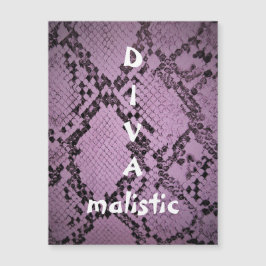 Placa magnética DIVAmalística Roxo Snakeskin