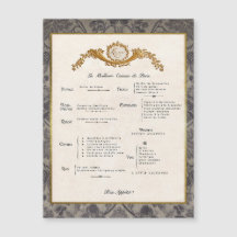 Placa Magnética do Decor do Menu Francês