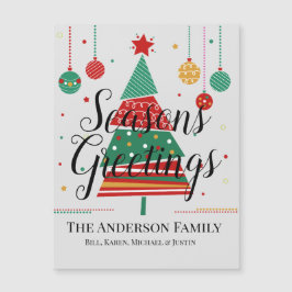 Placa Magnética Personalizável da Árvore de Natal