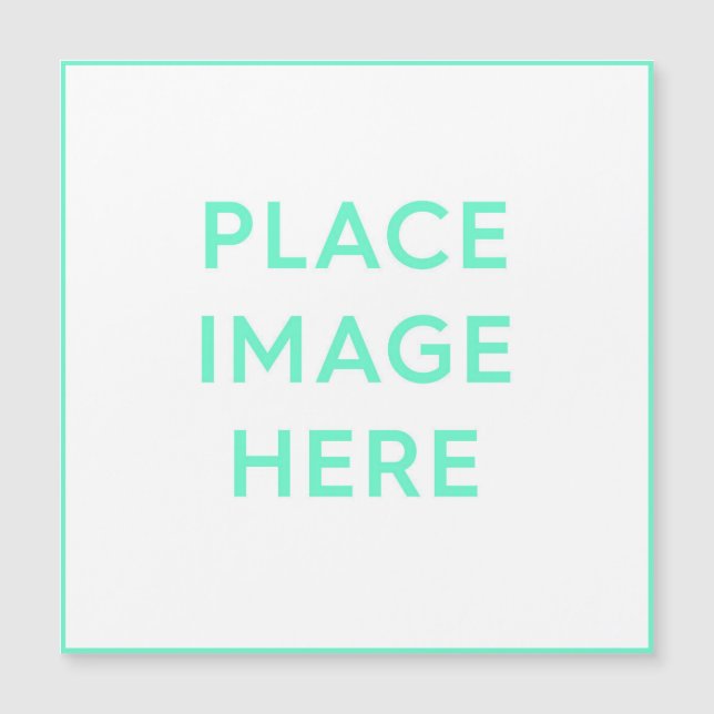 Placa magnética quadrada de 5,25" x 5,25" (Frente)