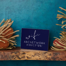 Marinho de Sinal de Senha Wifi Azul