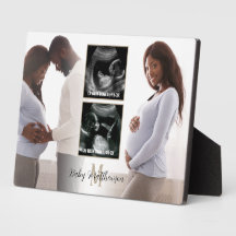 Maternidade 4 fotos Sobreposição Monograma Inicial