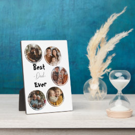 Placa melhor fundo de madeira do pai 1