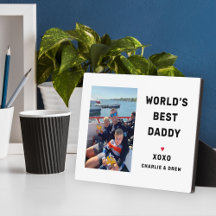 Melhor Pai do Mundo Foto Personalizada da Família