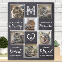 Memorial de Gato de Estimação Colagem de Fotos Úni