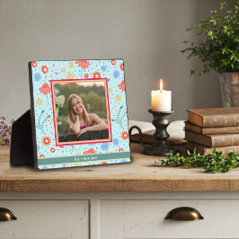 Placa Mensagem de Amor Personalizada com Foto Fácil de A