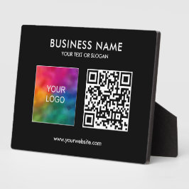 Placa Modelo de Código QR do Logotipo Comercial Corporat