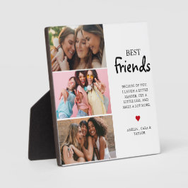 Placa Modern Friend Collage Photos Simple