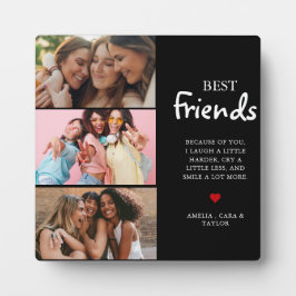 Placa Modern Friend Collage Photos Simple