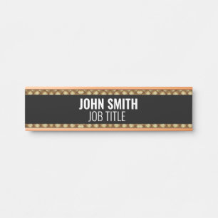 Placa Moderna para Porta de Escritório Profissiona