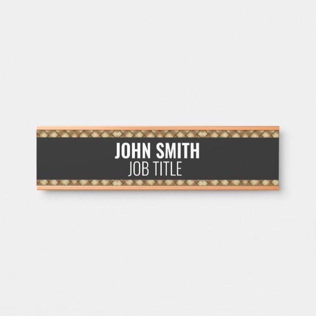 Placa Moderna para Porta de Escritório Profissiona (Frente)