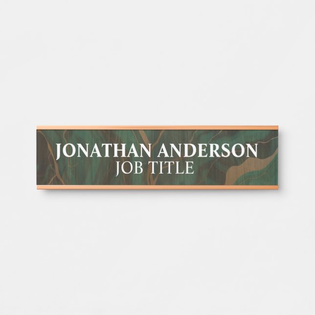 Placa Moderna para Porta de Escritório Profissiona (Frente)