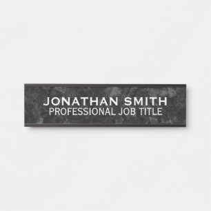 Placa Moderna para Porta de Escritório Profissiona
