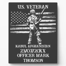 Nome militar personalizável de presente Veterano