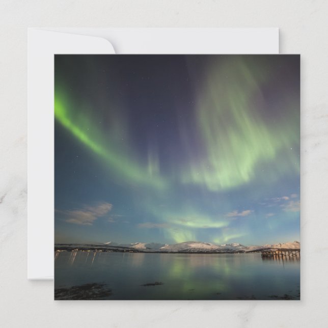 Placa Norte Luzes Noruega (Frente)