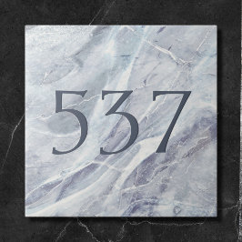 Placa numérica do Mármaco Clássico Elegante