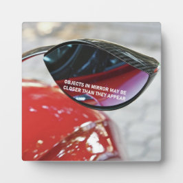 Placa Objetos Mandela Effect no espelho podem estar mais