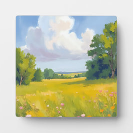 Placa Paisagem de Paisagem de Paisagem Verde Esmagada