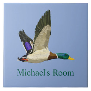Placa para Quarto de Pato-real