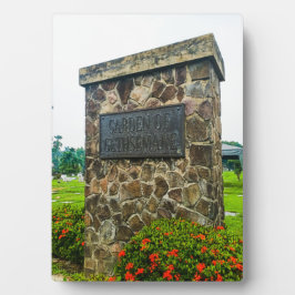 Placa Parque do Jardim de Gethsemane