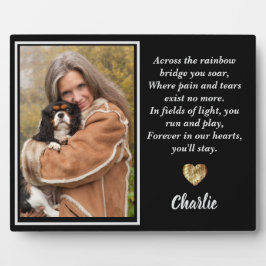 Placa Pela Ponte do Arco-Íris Rei Charles Spaniel
