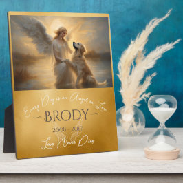 Placa Perda de Ouro Retriever Angel Art