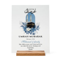 Placa Personalizada de Acrílico Umrah Mubarak – Is