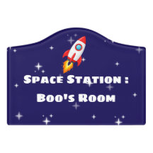 Placa Personalizada para Porta da Estação Espacial