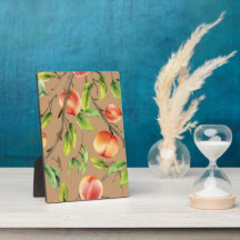 Pêssegos na árvore