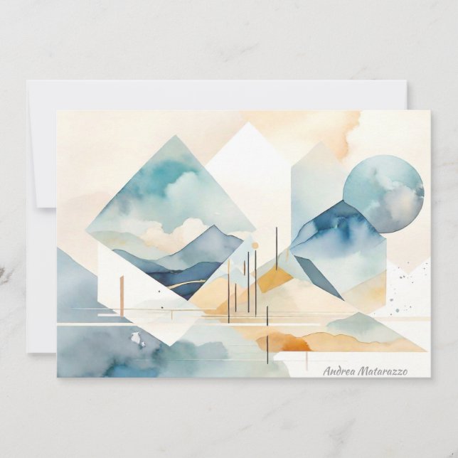 Placa plana abstrato Spirit (Frente)