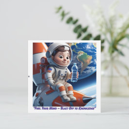 "Placa plana Astronauta Rocket Space
