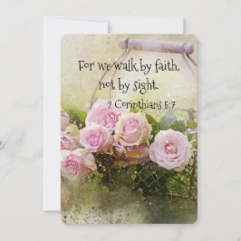 Placa Plana Caminha Por Fé Não Escritura De Visão