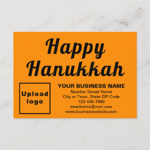Placa Plana Cor Laranja Pequena Hanukkah para Empr