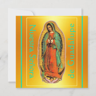 Placa plana da Nuestra Señora de Guadalupe