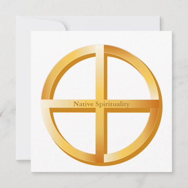 Placa plana de 5,25 pol x 5,25 pol com espirituali (Frente)