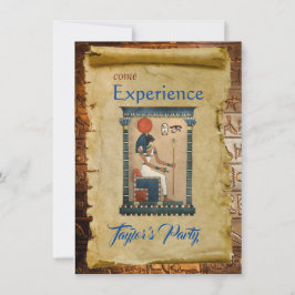 Placa plana de Convite de festas ameaçada do Egito