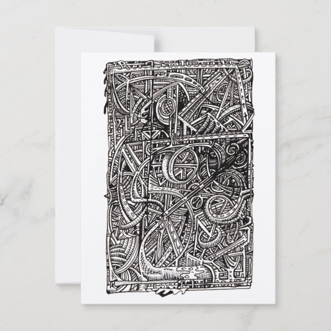 Placa plana de desenho de tinta (prata) (Frente)