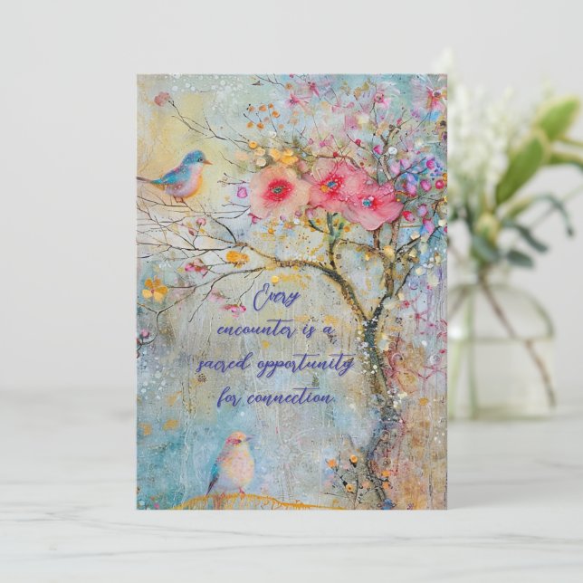 Placa plana de Encontro Sagrado (Em pé/Frente)