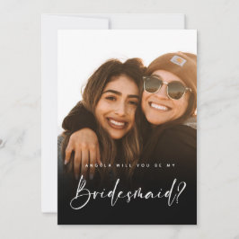 Placa plana de foto da placa de proposta Bridesmai