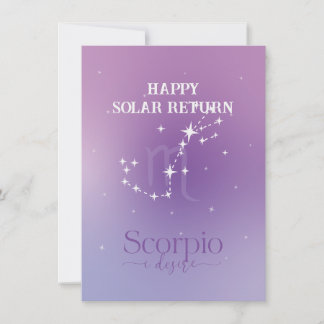 Placa Plana de Lavanda de Scorpio de Sinal Zodiac