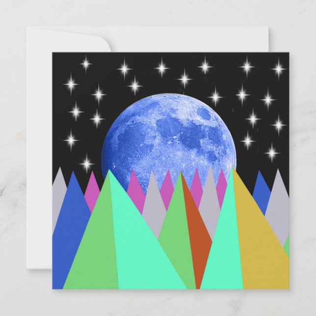 Placa plana de lua azul (Frente)