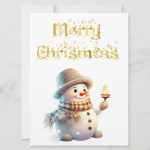Placa Plana de Natal do Luxury Snowman