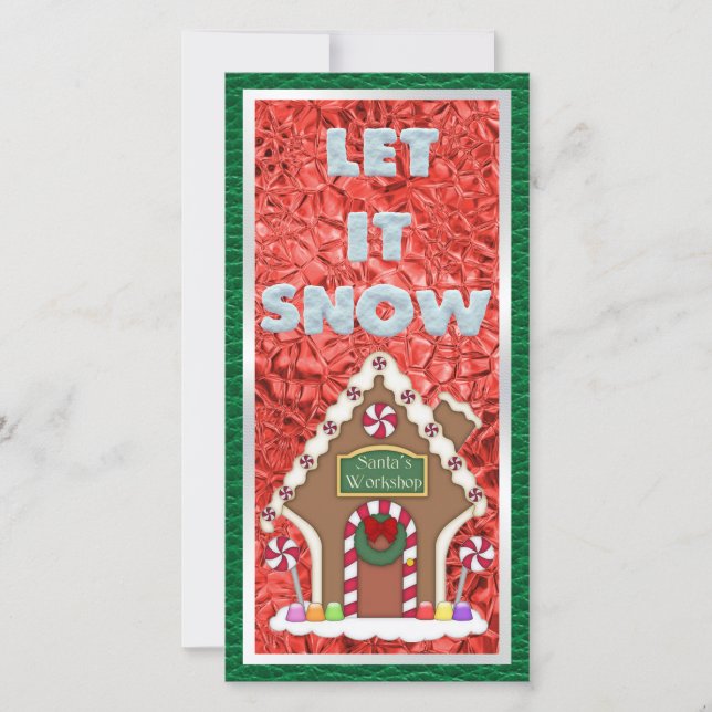 Placa Plana de Natal do Workshop de papais noeis (Frente)