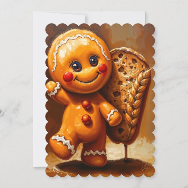 Placa plana de pão de gengibre (Frente)