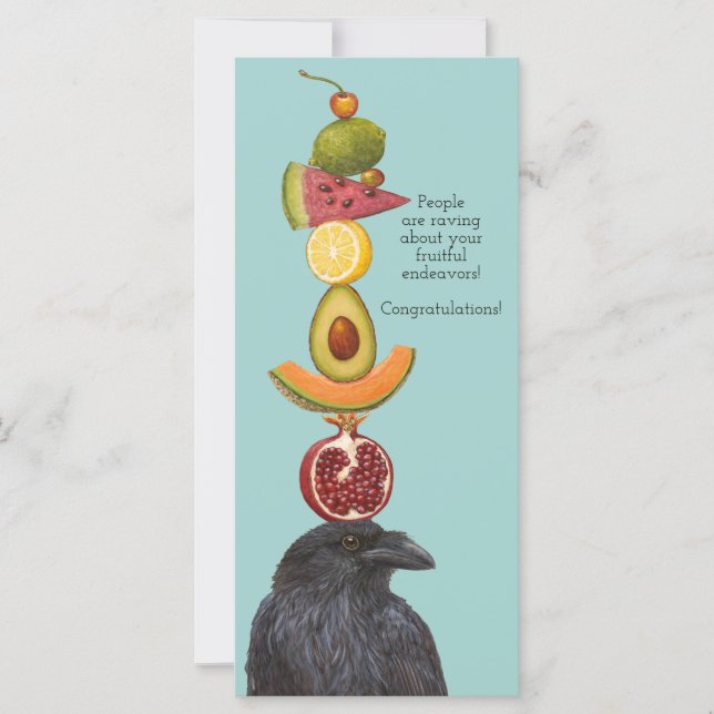 Placa plana de parabéns de Raven (Frente)